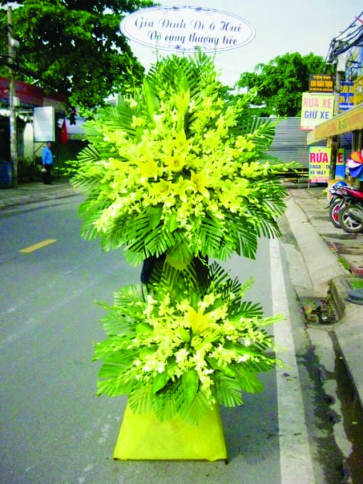 Hoa viếng Lan Thái vàng