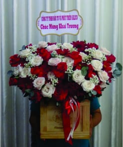 Giỏ hoa chúc mừng đẹp