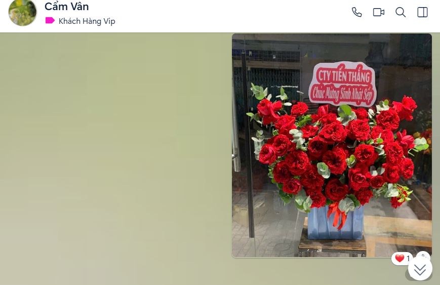 Giao hoa tận nơi gửi hình trước và sau khi giao